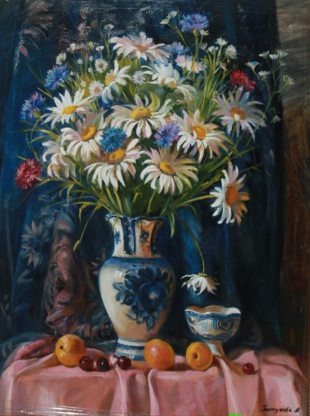 Натюрморт с ромашками